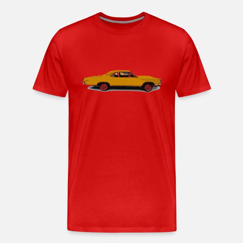 Auto - Männer Premium Bio T-Shirt - Rot
