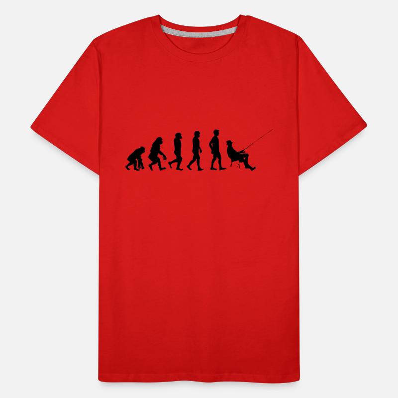 Angler Evolution noir T-shirt bio Premium Homme