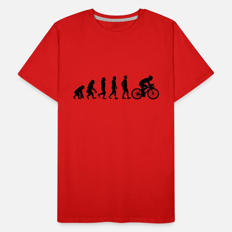 Fahrrad Evolution schwarz Männer Premium Bio T-Shirt