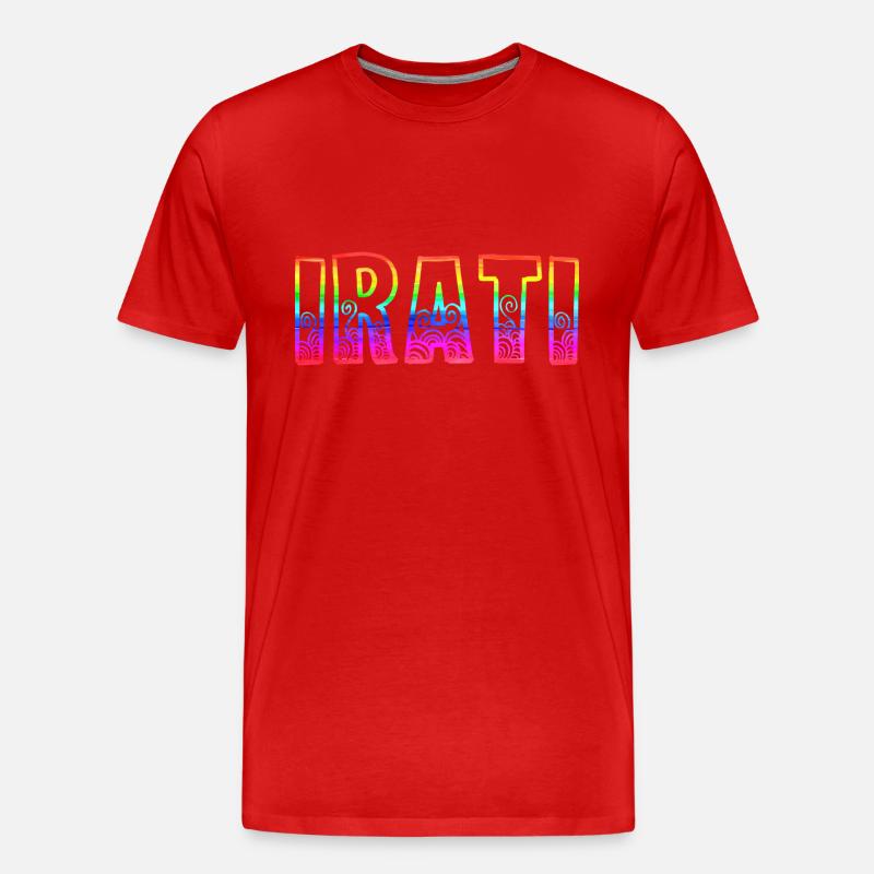 irati rs regenbogen - Männer Premium Bio T-Shirt - Rot