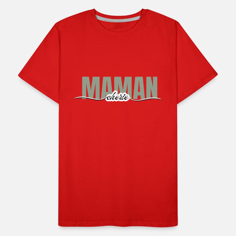 Mama Liebling - Mama Geschenk Männer Premium Bio T-Shirt