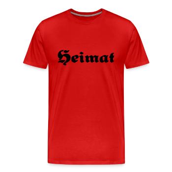 Home - Men's Premium Organic T-Shirt - red - Front - Damien (186cm)