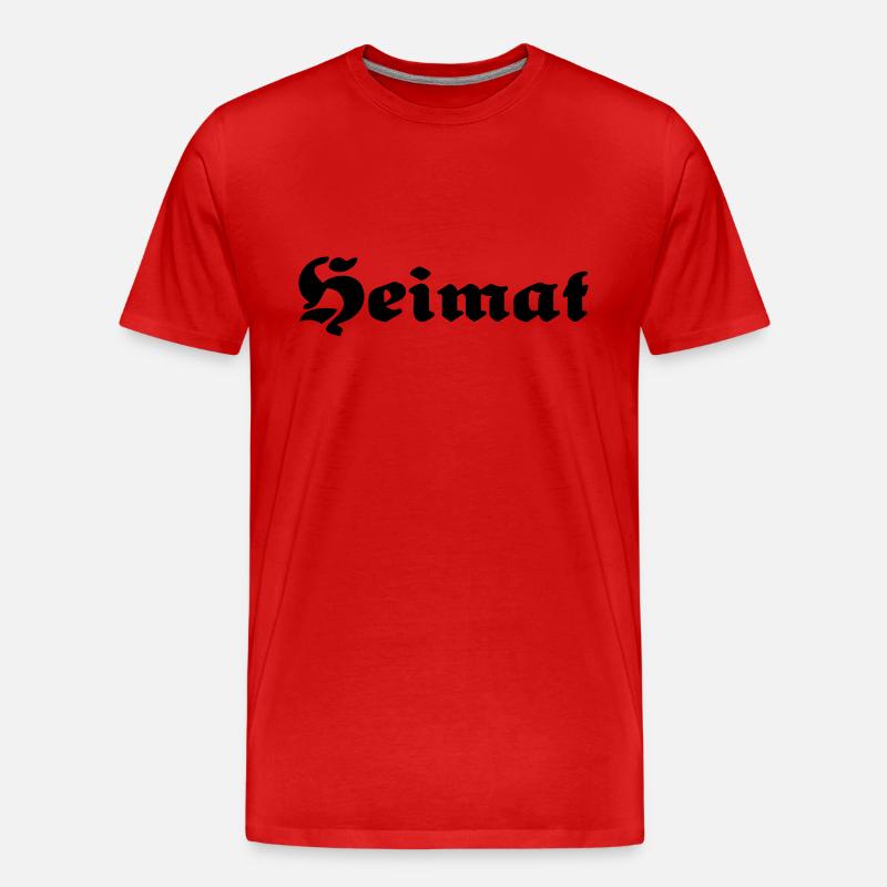 Heimat - Männer Premium Bio T-Shirt - Rot