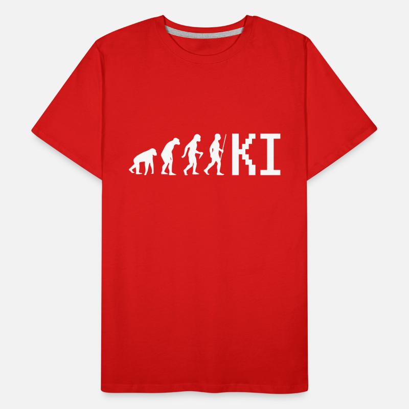 Informatik Evolution Geschenk Männer Premium Bio T-Shirt