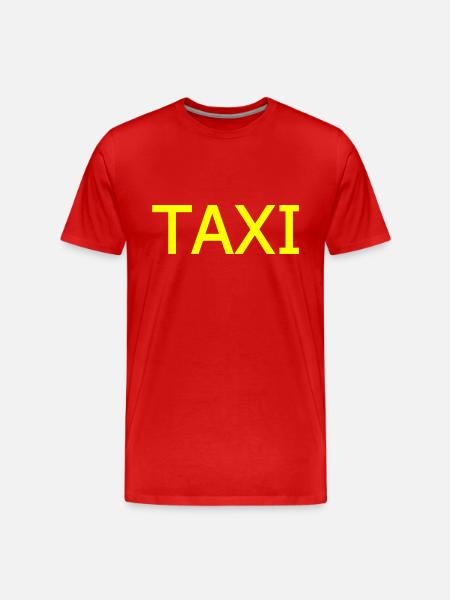 Taxi - Mannen premium biologisch T-shirt - rood