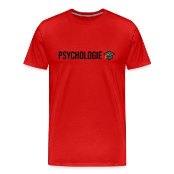 Psychologie Studium Abschluss - Männer Premium Bio T-Shirt - Rot - Vorne - Damien (186cm)