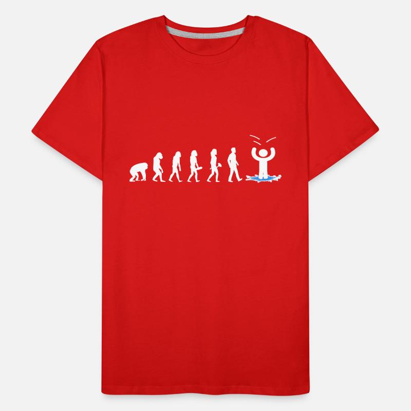 ice bathing ice cold ice bath evolution kneipp ice hole Men's Premium Organic T-Shirt