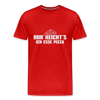Pizza Essen Pizzabäcker - Männer Premium Bio T-Shirt - Rot - Vorne - Damien (186cm)