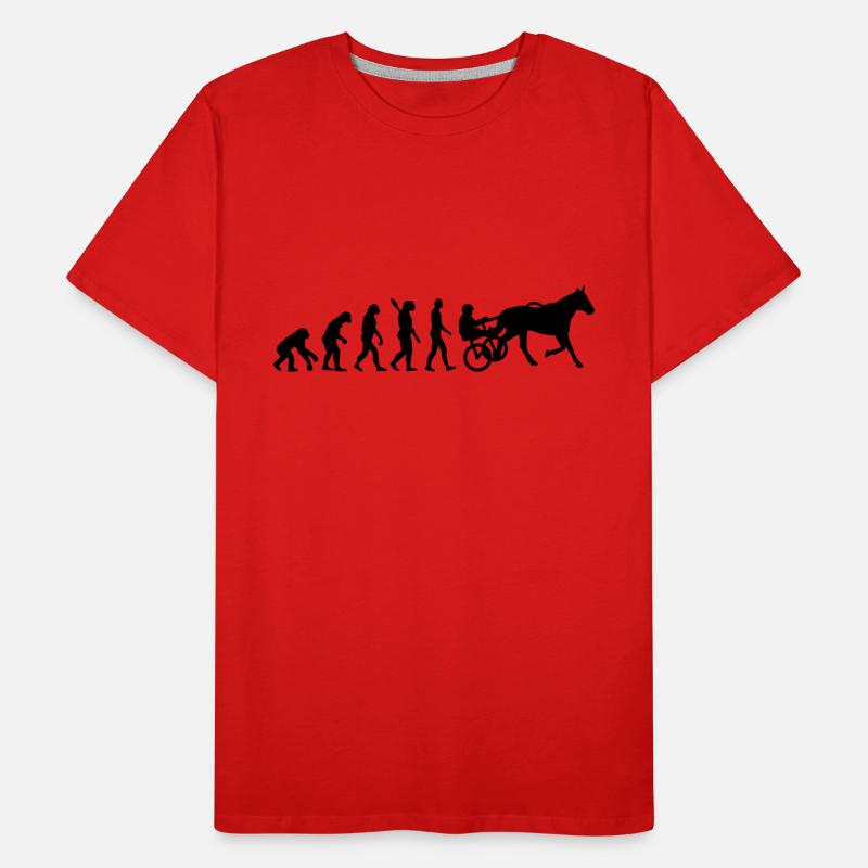 Evolution harness trotting race Men's Premium Organic T-Shirt