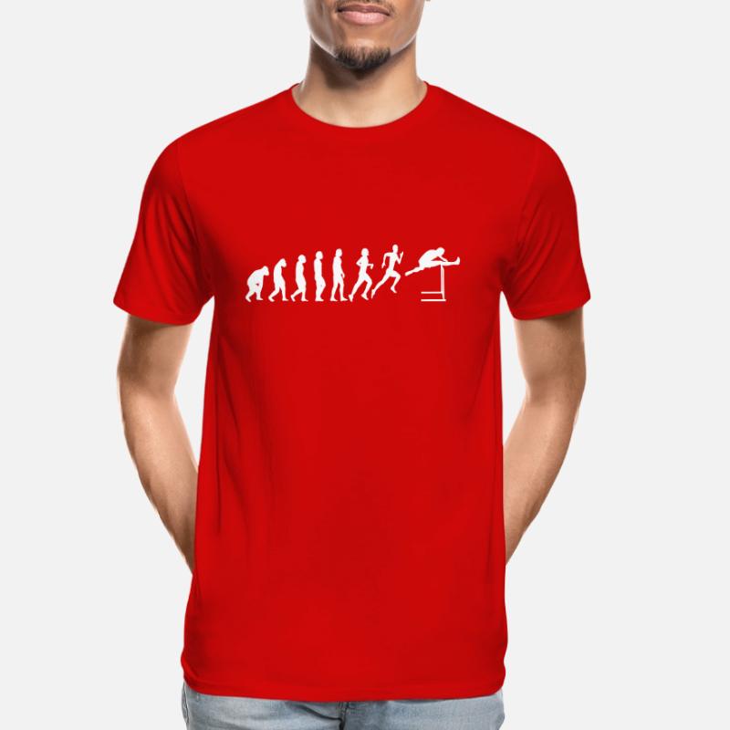 Hurdles Athlétisme Hurdler Evolution T-shirt bio Premium Homme