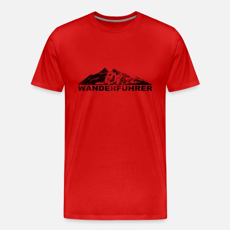 Wanderfuhrer - (4) - Männer Premium Bio T-Shirt - Rot