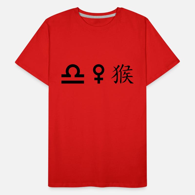 Libra Venus Monkey Men's Premium Organic T-Shirt