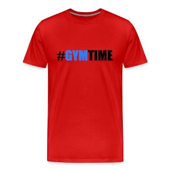 Gym - T-shirt bio Premium Homme - rouge - Devant - Damien (186cm)