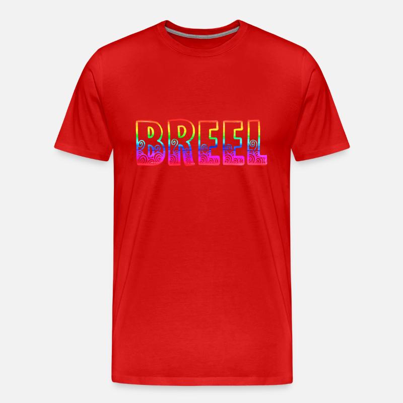 breel rs regenbogen - Männer Premium Bio T-Shirt - Rot