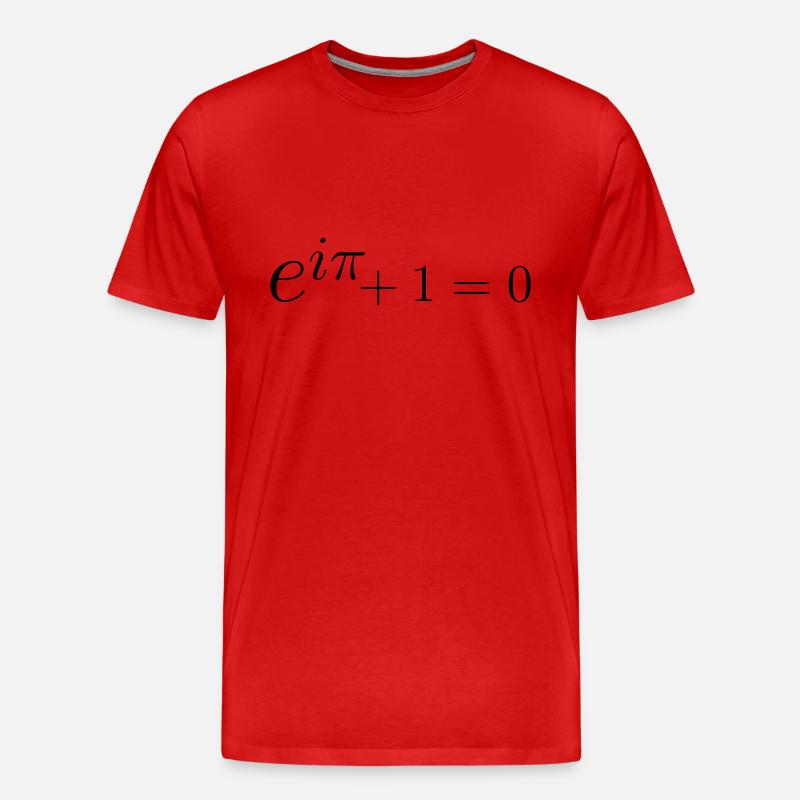 Euler Formel - Männer Premium Bio T-Shirt - Rot