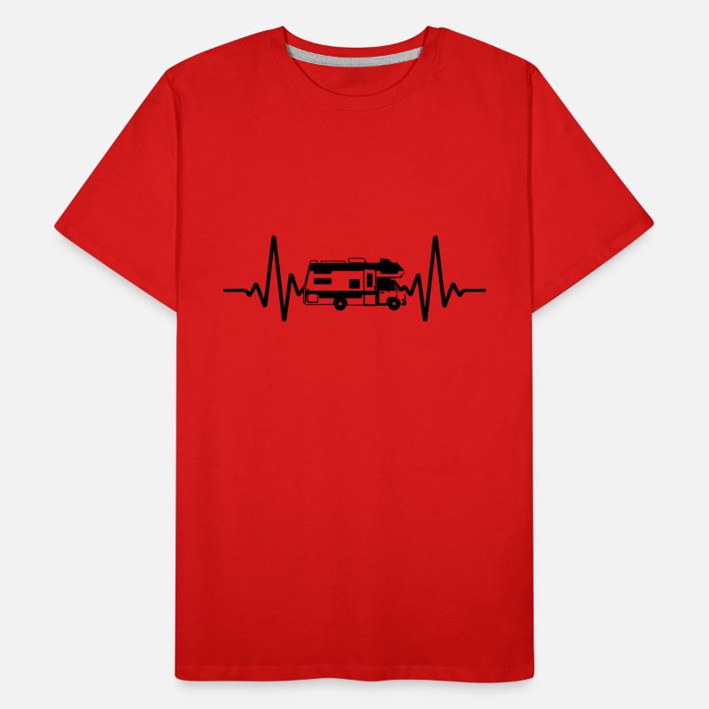 Heartbeat Panel Van Motorhome | Couleur changeable T-shirt bio Premium Homme
