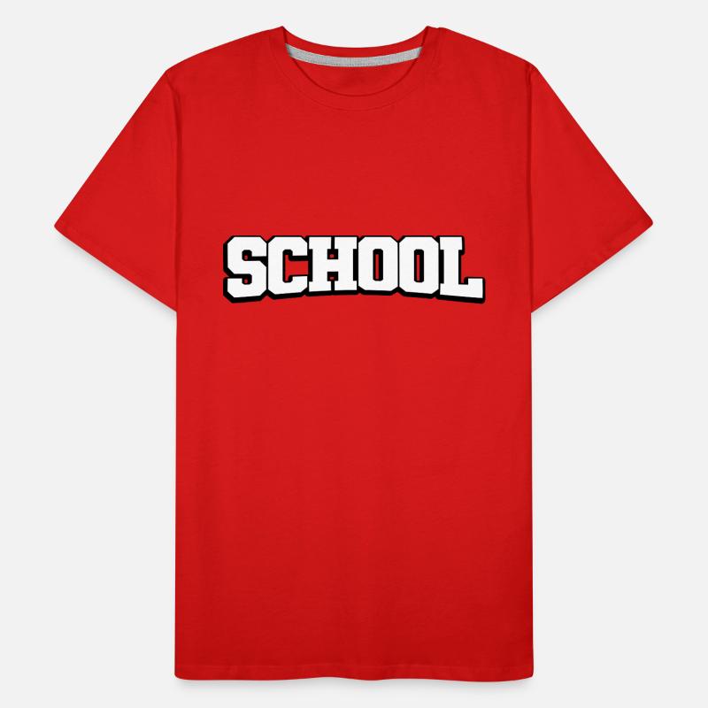 École - Le design de l’école dans le design du lycée T-shirt bio Premium Homme