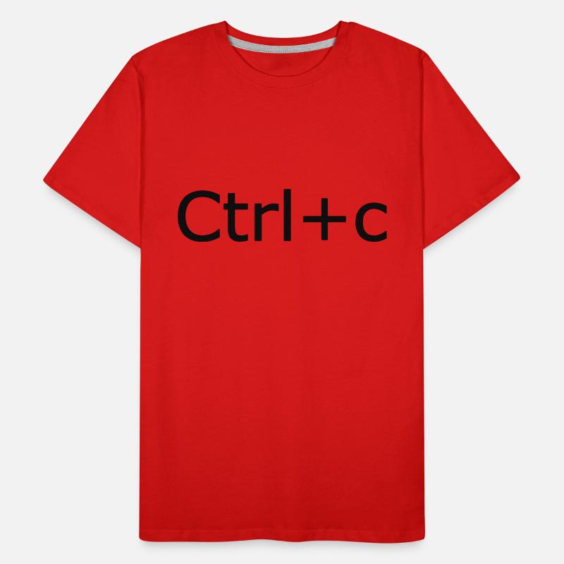 Ctrl+C Men's Premium Organic T-Shirt