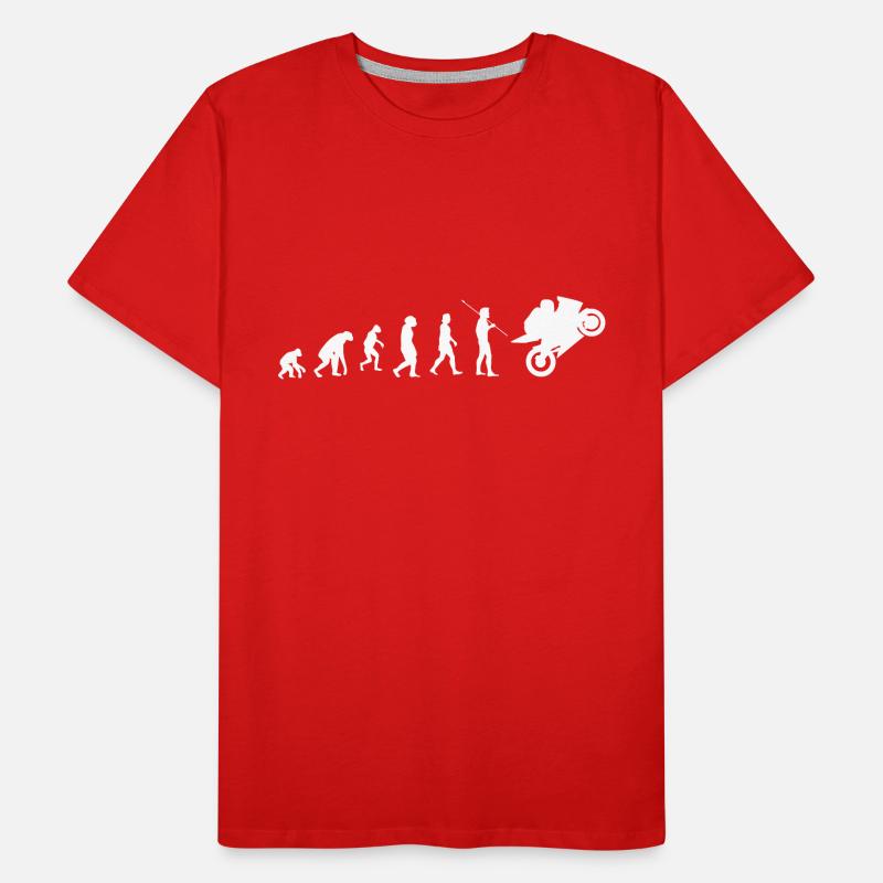 Motorrad evolution Männer Premium Bio T-Shirt