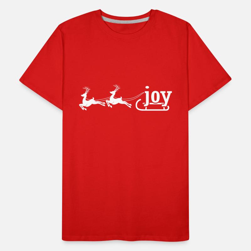 merry x mas Weihnachtsgeschenk Weihnachtsmann Männer Premium Bio T-Shirt