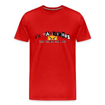 Wenn die Sonne untergeht - Männer Premium Bio T-Shirt - Rot - Vorne - Damien (186cm)