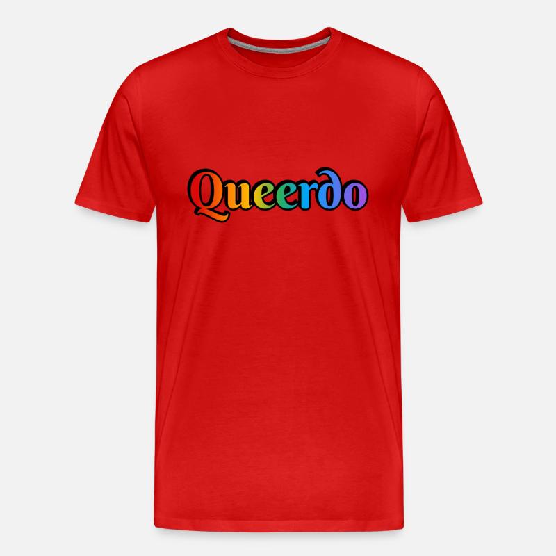 Queerdo - Männer Premium Bio T-Shirt - Rot