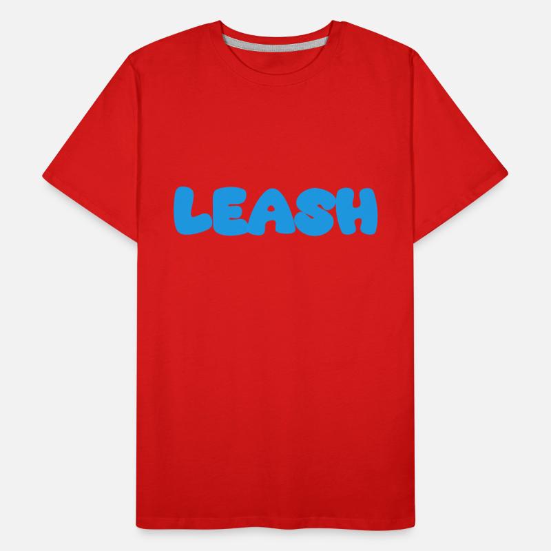 Nom de la laisse Bleu T-shirt bio Premium Homme