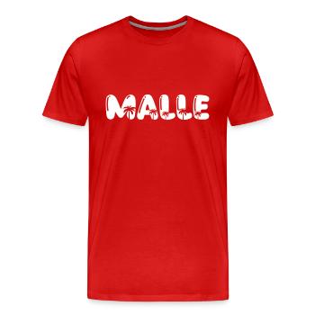 malle palmen - Männer Premium Bio T-Shirt - Rot - Vorne - Damien (186cm)