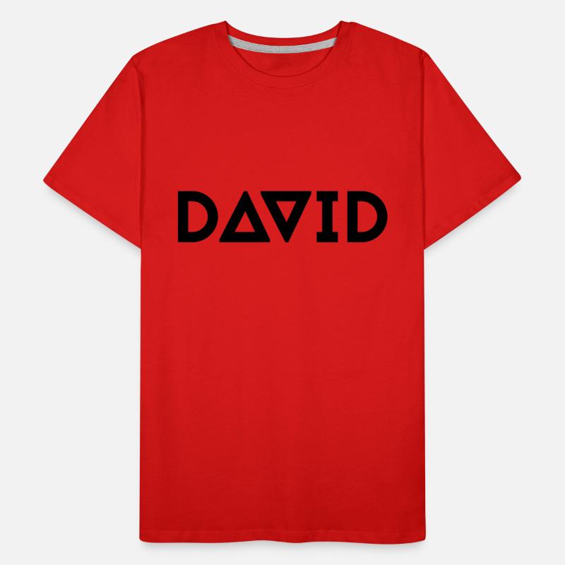 First name David Men's Premium Organic T-Shirt