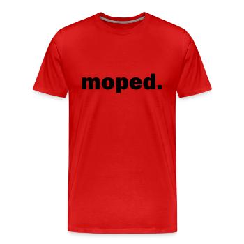 Moped - Männer Premium Bio T-Shirt - Rot - Vorne - Damien (186cm)