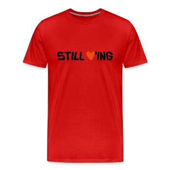 Still Loving - Männer Premium Bio T-Shirt - Rot - Vorne - Damien (186cm)