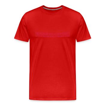 drinks from enemies skulls - Men's Premium Organic T-Shirt - red - Front - Damien (186cm)