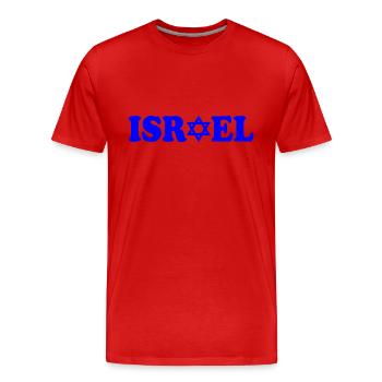 Israel - Männer Premium Bio T-Shirt - Rot - Vorne - Damien (186cm)