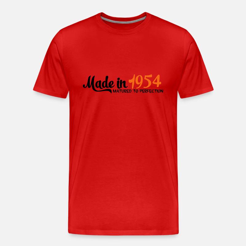 1954 - Männer Premium Bio T-Shirt - Rot