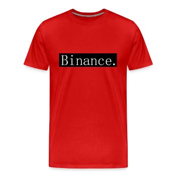 [HD] Binance - T-shirt bio Premium Homme - rouge - Devant - Damien (186cm)