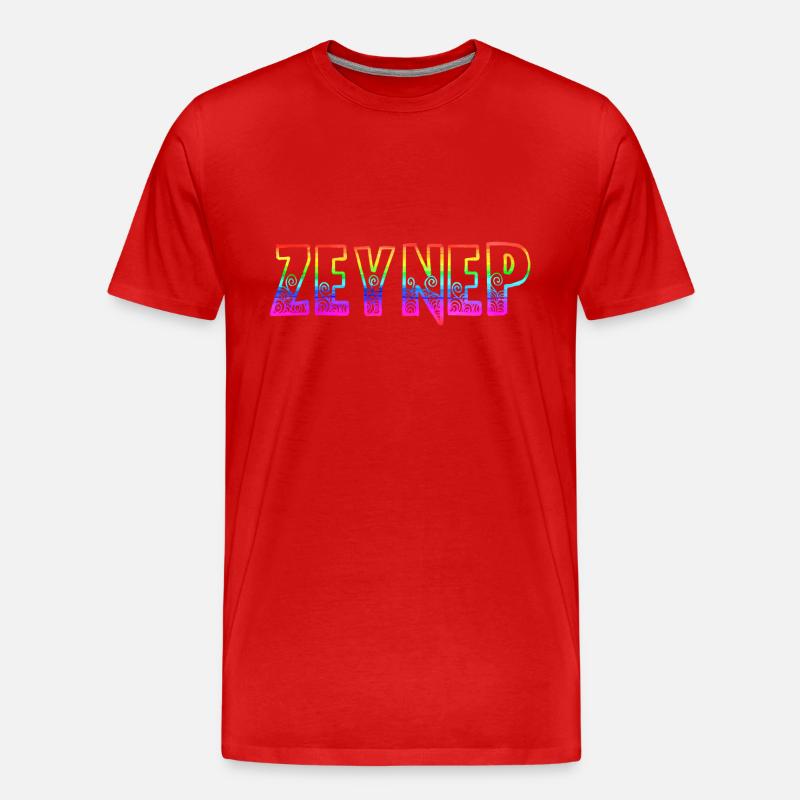 zeynep rs regenbogen - Männer Premium Bio T-Shirt - Rot