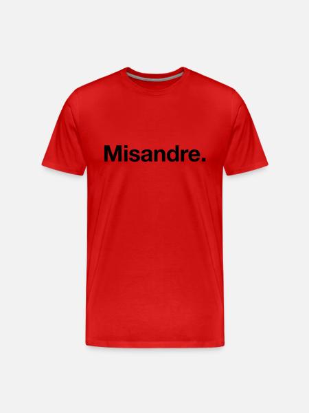Misandre. - T-shirt bio Premium Homme - rouge