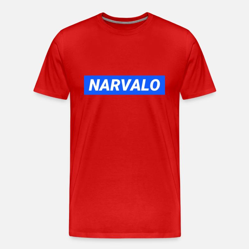Narvalo Grenoble - Männer Premium Bio T-Shirt - Rot