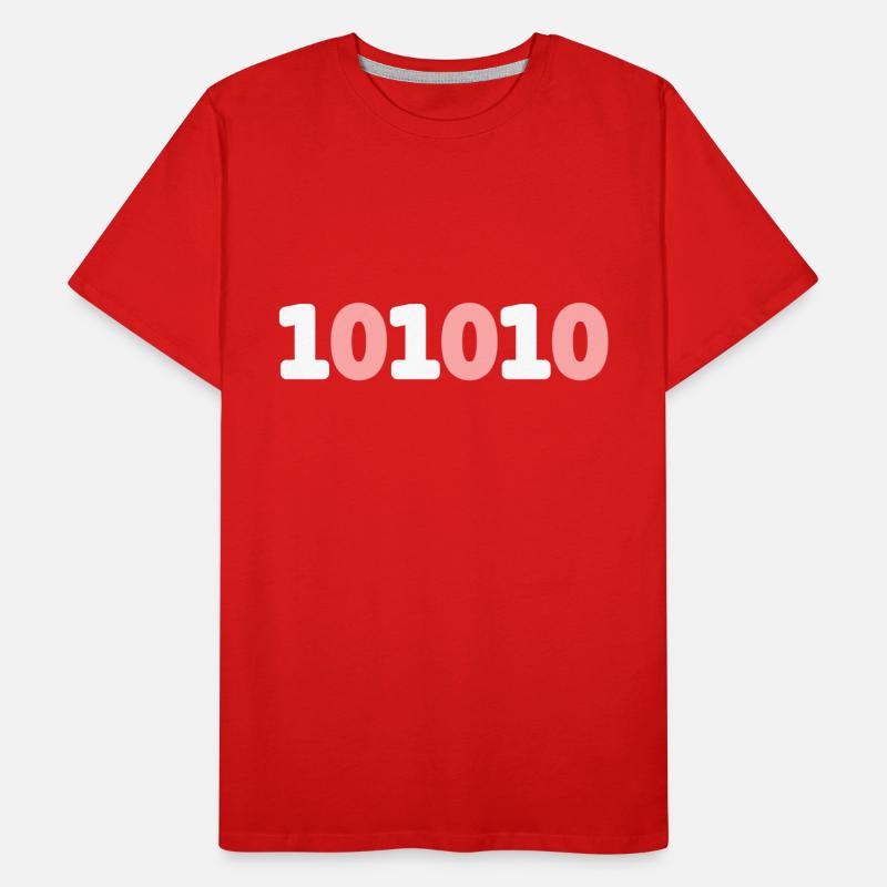 42 binary binary code live sci-fi response vector Men's Premium Organic T-Shirt
