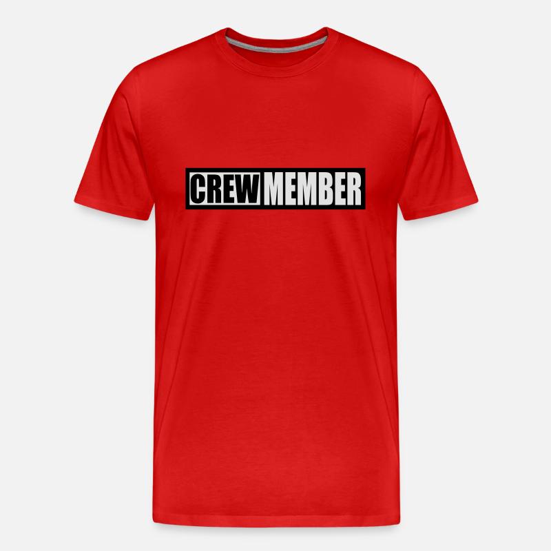 crew_2f_ - Männer Premium Bio T-Shirt - Rot