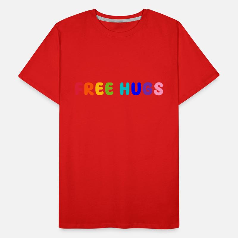 free hugs Männer Premium Bio T-Shirt