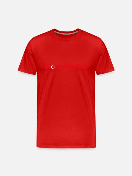 Banks - Men's Premium Organic T-Shirt - red
