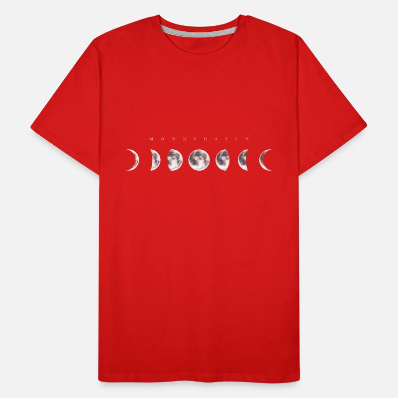 Mondphasen inverted - Mond Himmel Kunst Männer Premium Bio T-Shirt