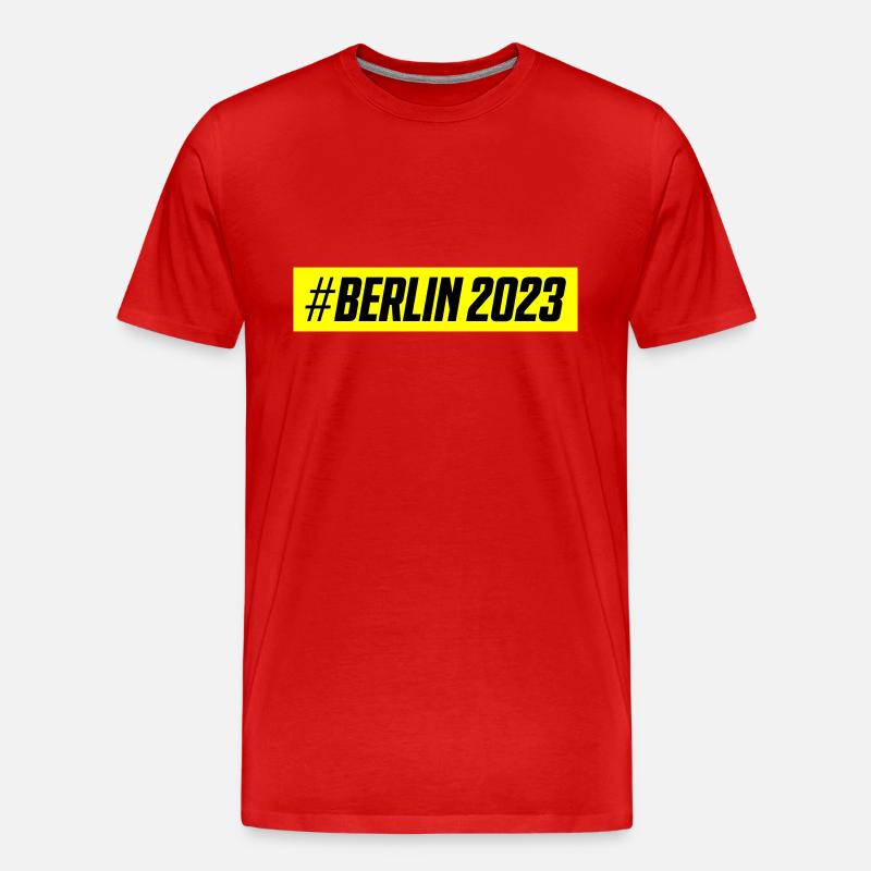 Berlin 2023 - Männer Premium Bio T-Shirt - Rot