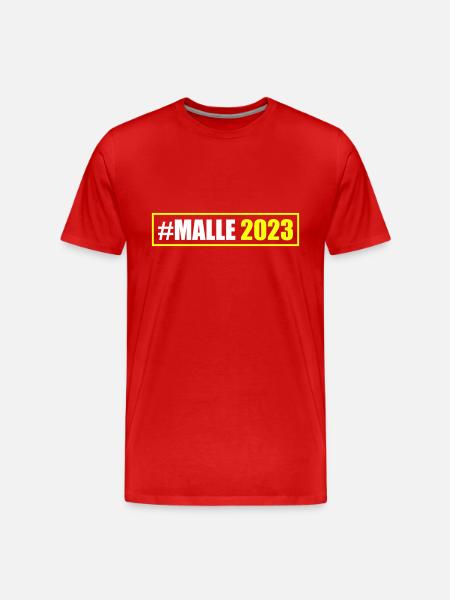 MALLE 2023 - Men's Premium Organic T-Shirt - red