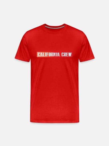 California Crew - Männer Premium Bio T-Shirt - Rot