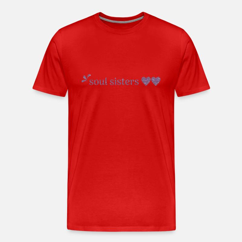 Freunde - Soul Sisters - Männer Premium Bio T-Shirt - Rot