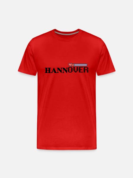 Hannover Gaming - Männer Premium Bio T-Shirt - Rot