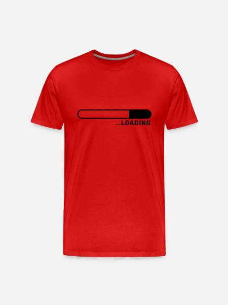 loading_balken_f1_ - Men's Premium Organic T-Shirt - red