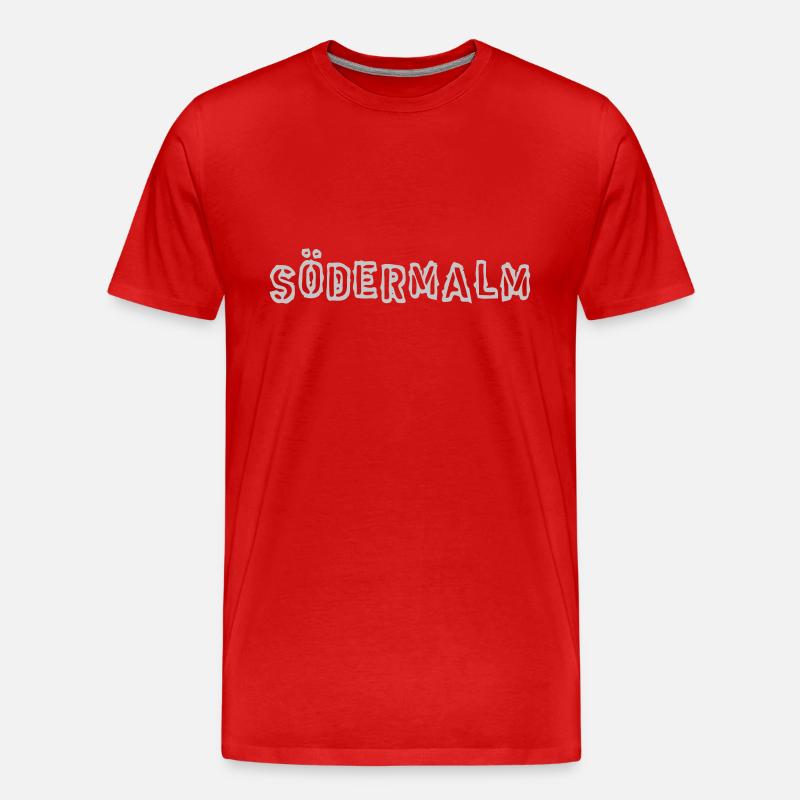Schablone der Södermalmer Armee - Männer Premium Bio T-Shirt - Rot